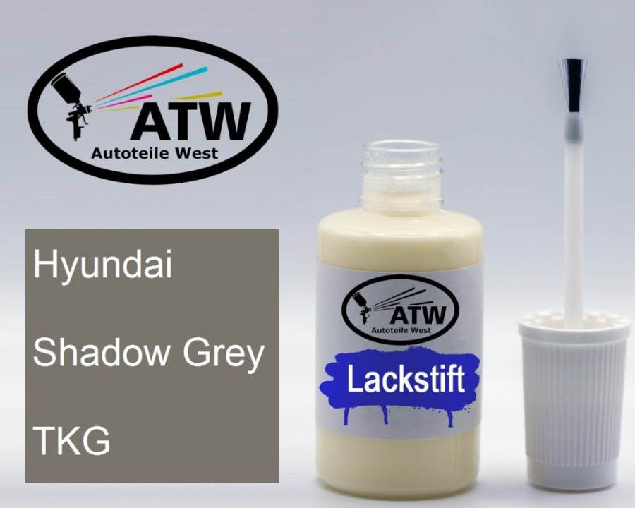 Hyundai, Shadow Grey, TKG: 20ml Lackstift, von ATW Autoteile West.